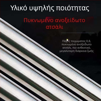 Ανοξείδωτος συγκολλημένος ενιαίος άκρος ράβδου, τοίχος 0.8 mm; πολυλειτουργικός κοντάρι για συλλογή φρούτων σε ύψος, κοντάρι ψαρέματος και κοντάρι δόρυ.