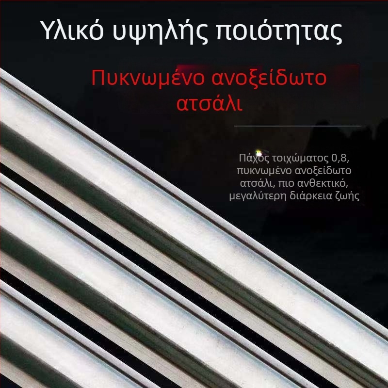 Ανοξείδωτος συγκολλημένος ενιαίος άκρος ράβδου, τοίχος 0.8 mm; πολυλειτουργικός κοντάρι για συλλογή φρούτων σε ύψος, κοντάρι ψαρέματος και κοντάρι δόρυ.