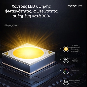 Ενσωματωμένο LED downlight με τρίχρωμη ρύθμιση φωτισμού, αλουμινένιο περίβλημα, 75 mm άνοιγμα, 6–10W, 220V, τηλεχειριστήριο, κατάλληλο για οικίες και ξενοδοχεία, λευκό φως 6000K