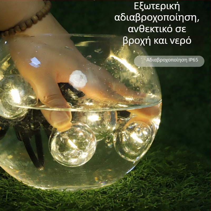 G40 LED ηλιακή σειρά φώτων για εξωτερικούς χώρους κήπου και αυλής – ρετρό διακοσμητικά φώτα με σφαίρες LED