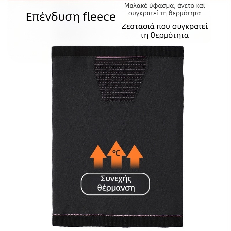 Χειμερινό πλεκτό φουλάρι για τον λαιμό με επένδυση φλίς, για εξωτερική ποδηλασία, σκι, ορειβασία και ψάρεμα, διαθέσιμο