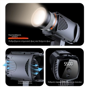 40W ισχυρό στούντιο LED φως για ζωντανές μεταδόσεις και φωτογράφηση