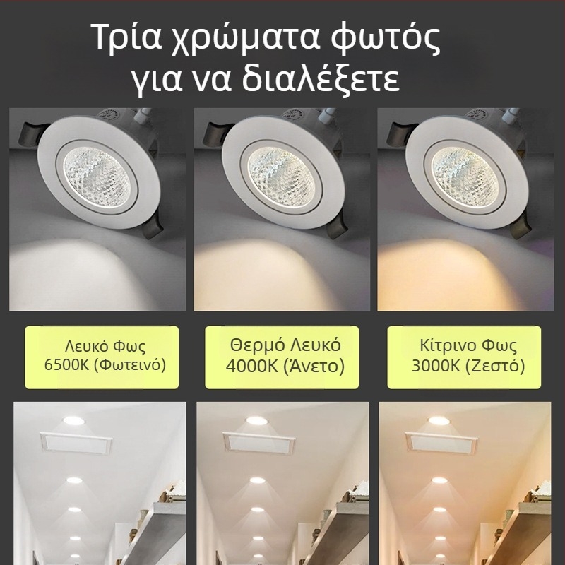 Foshan Lighting LED αντι-ανακλαστική ενσωματωμένη οροφής σποτ COB για σαλόνι
