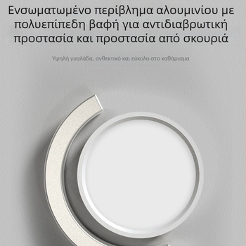 Εξαιρετικά λεπτό κυκλικό LED φωτιστικό οροφής επιφανειακής τοποθέτησης για σαλόνι, κρεβατοκάμαρα και διάδρομο