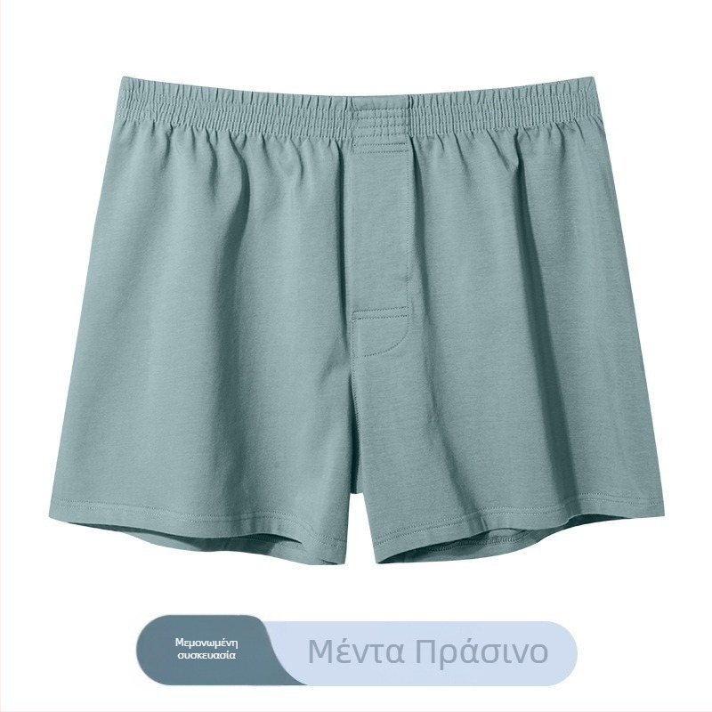 Ανδρικά βαμβακερά μποξέρ και άνετα σορτς για το σπίτι, καλοκαίρι