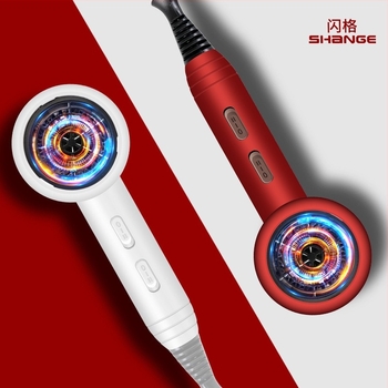 Shangge Sup188 σεσουάρ μαλλιών 1800W με μπλε φως, κρύος/θερμός αέρας, 3 ταχύτητας, ABS περίβλημα, 220V