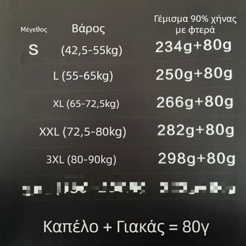 Unisex χειμερινό μπουφάν με κουκούλα, κοντό μήκος, νάιλον ύφασμα, γέμισμα από λευκό χήνας down 86–90%, όγκος down 650, με φερμουάρ, αεριζόμενο, ανθεκτικό στον άνεμο και στο νερό
