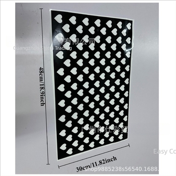 Longbeishi αυτοκόλλητο για οπίσθιο φανάρι αυτοκινήτου, σε σχήμα καρδιάς, αυτοκόλλητο σώματος, προσαρμόσιμο σχέδιο