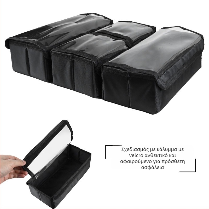 Εσωτερική θήκη μακιγιάζ με διαχωρισμένες θήκες, PVC, επεκτάσιμη και αποθηκεύσιμη, για καθημερινή χρήση, Unisex