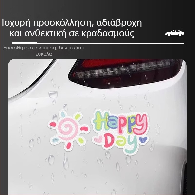 Αντανακλαστικό αυτοκόλλητο διαμαντοβαθμίας ποιότητας για κράνη και οχήματα — αυτοκόλληση, προστασία από γρατζουνιές, νυχτερινή ορατότητα, διακοσμητικό αντισύγκρουσης