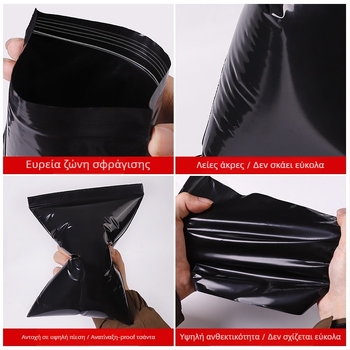 Τσάντα PE με φερμουάρ για απόρρητο – φως-φραγμένη, σφραγιζόμενη πλαστική συσκευασία για δώρα, κοσμήματα, ρούχα και αξεσουάρ κινητών