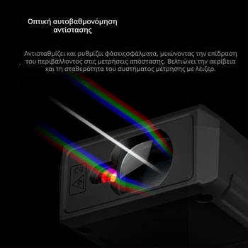 Μετρητής αποστάσεων λέιζερ, φορητός, υπέρυθρη μέτρηση, υψηλής ακρίβειας για μέτρηση χώρων