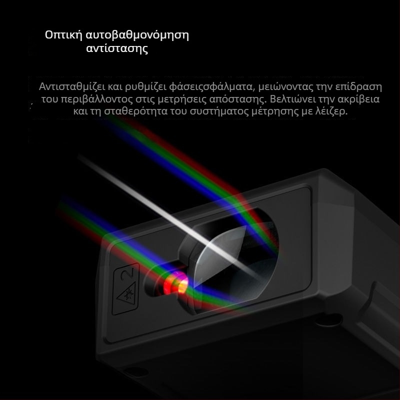 Μετρητής αποστάσεων λέιζερ, φορητός, υπέρυθρη μέτρηση, υψηλής ακρίβειας για μέτρηση χώρων