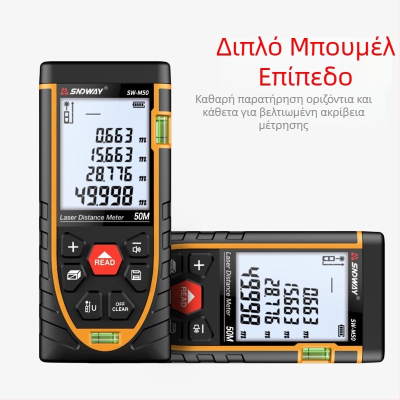 Χειροκίνητος μετρητής απόστασης με λέιζερ Deep Dawei — σειρά Laser distance meter, λέιζερ μετρητής απόστασης