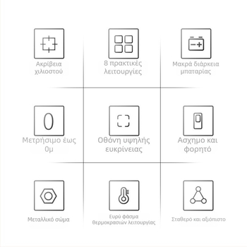 Μετρητής απόστασης με λέιζερ, φορητός, υπέρυθρος, μικρή συσκευή, μοντέλο Nkl01