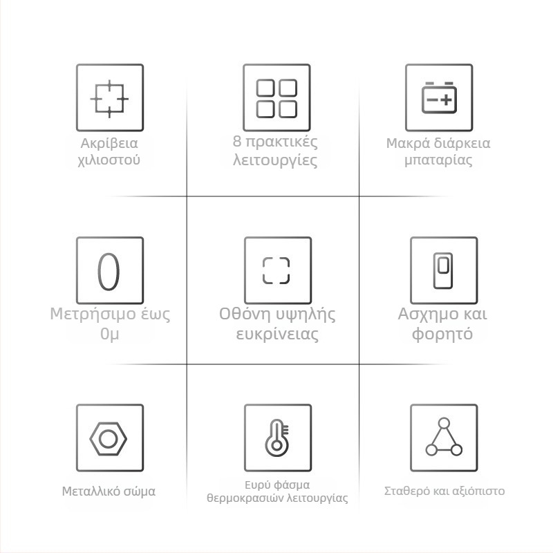 Μετρητής απόστασης με λέιζερ, φορητός, υπέρυθρος, μικρή συσκευή, μοντέλο Nkl01