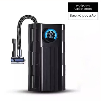 Φορητή ηλεκτρική αντλία ελαστικών με μετρητή για αυτοκίνητα, ποδήλατα και αθλητικές μπάλες - 12V, 100W, 2.8 m καλώδιο, 35 L/min