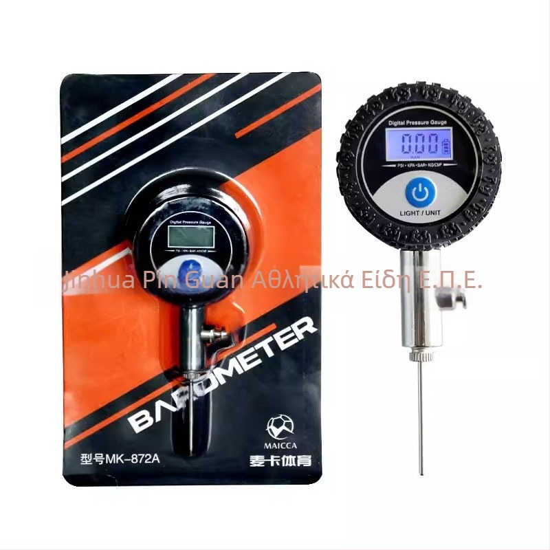 Μεταλλικός δείκτης πίεσης για μπάλες ποδοσφαίρου, μπάσκετ και βόλεϊ – διαιτητικό όργανο μέτρησης πίεσης