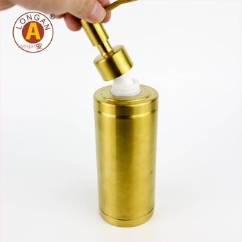 Δοχείο Υγρών από Ανοξείδωτο Ατσάλι 304 με Δοσομετρητή Σαπουνιού — Χειροκίνητη Πίεση, Μοντέρνο Minimal Στυλ για Μπάνιο & Κουζίνα