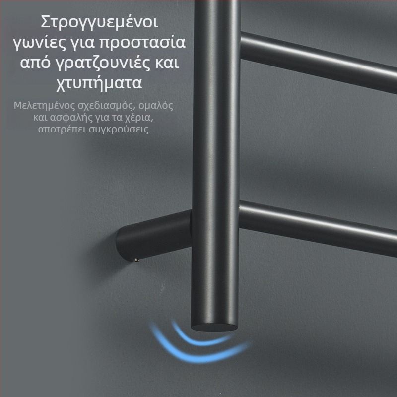 Ράγα πετσετών από ανοξείδωτο ατσάλι, τεσσάρων επιπέδων αποθήκευση, φορτίο 5 kg+, Lion Shield, στυλ ελαφρού πολυτελείας