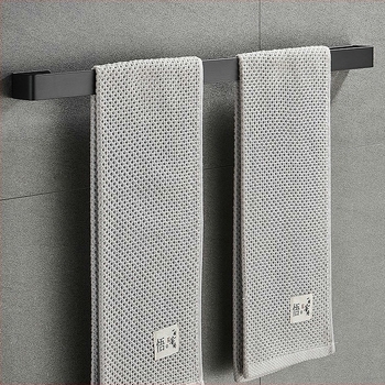 Μάρα πετσέτας από ανοξείδωτο ατσάλι, μονή ράβδος, χωρίς οπές, φόρτωση έως 20 kg (Μάρκα: Dunding)