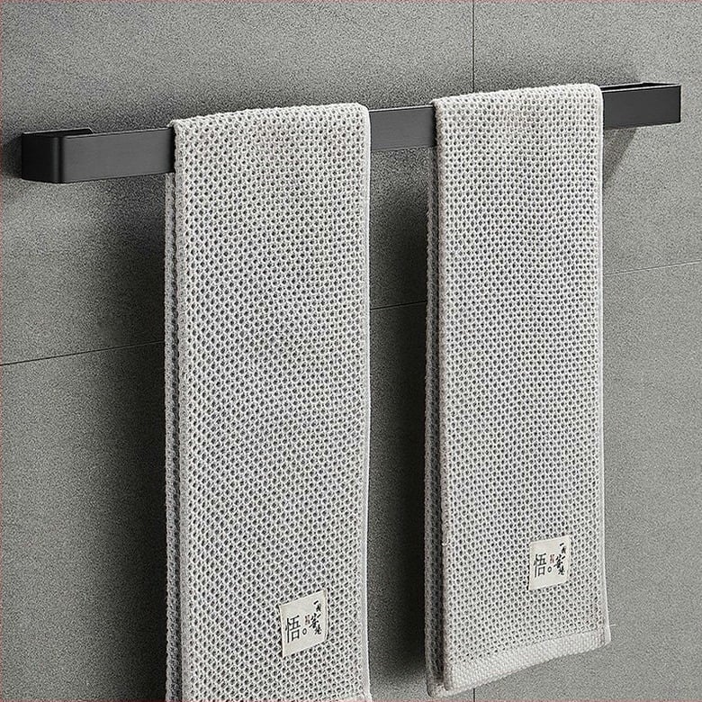 Μάρα πετσέτας από ανοξείδωτο ατσάλι, μονή ράβδος, χωρίς οπές, φόρτωση έως 20 kg (Μάρκα: Dunding)