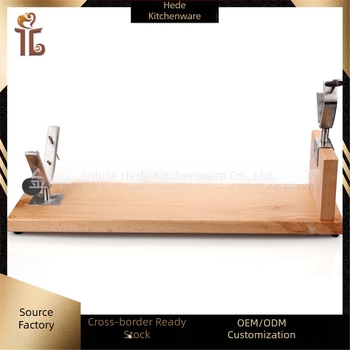 Ράφι ζαμπόν από ξύλο beech, ράφι κρέατος για αρνίσιο πόδι, βάση, δυνατότητα εκτύπωσης λογότυπου