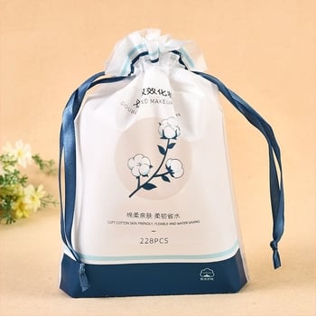 Jetcolor πλαστικό σακουλάκι με κορδόνι για βαμβάκι μακιγιάζ, συσκευασία για πετσέτες καθαρισμού προσώπου, 1:1 αναλογία υλικών