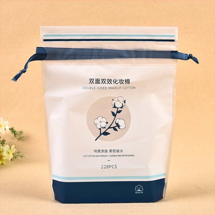 Jetcolor πλαστικό σακουλάκι με κορδόνι για βαμβάκι μακιγιάζ, συσκευασία για πετσέτες καθαρισμού προσώπου, 1:1 αναλογία υλικών