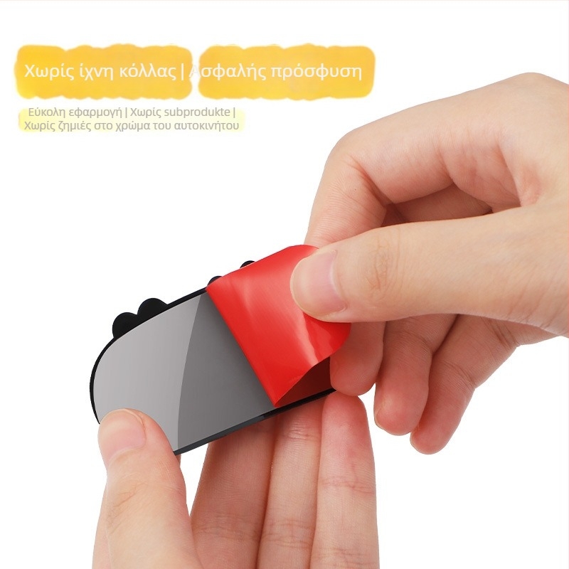 Labubu Καρτούν Αντανακλαστικό Αδιάβροχο Αυτοκόλλητο Αντισύγκρουσης για Οχήματα, PVC, Κατάλληλο Για Όλα Τα Οχήματα