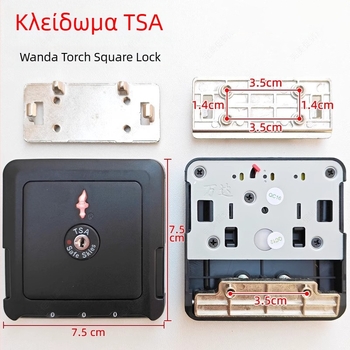 Αντικατάσταση κλειδαριάς αποσκευών — ABS υλικό, συμβατό με TSA/Safeskies, μάρκα Southern wanda lock, Άνοιξη 2025