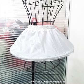 Παιδικό φόρεμα πριγκίπισσας με κοντή φούστα φουσκωτή, ενσωματωμένη φουσκωτή κάτω φούστα, επένδυση εσωτερικά, ρυθμιζόμενη επένδυση