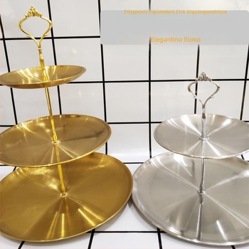 Ανοξείδωτη πολυεπίπεδη βάση για τούρτες, ευρωπαϊκού στυλ, φωτεινό πολυτελές ρετρό, δίσκος φρούτων, premium ποιότητα, μάρκα Raptors Flying, κυκλοφόρησε το χειμώνα του 2014