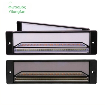 LED πίσω φανάρι για βαρέα οχήματα — τριχρωμικός οδηγός φωτός, 147 LED, μοντέλο YLF-008/YLF-009, 2835SMD, 12-30V, 3W