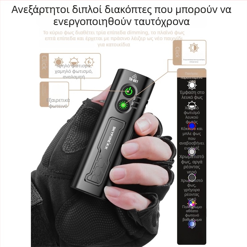 Φορτιζόμενη LED φως εργασίας με μαγνητική βάση, 10W, 1000mAh, εμβέλεια έως 500 m