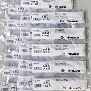 HAKKO άκρες συγκόλλησης — ευθεία άκρη, στάνταρ μήκος, σειρά T12-D08 12 16 24 D4 DL32 52
