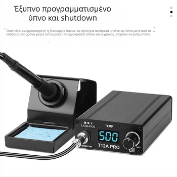 T12 σταθμός συγκόλλησης με ψηφιακή οθόνη, υψηλής ισχύος, ρυθμιζόμενη θερμοκρασία, για επισκευή κινητών τηλεφώνων