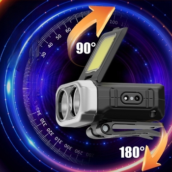 LED φακός κεφαλής με κλιπ για καπέλο, φορητός, 5W, μπαταρία 900mAh, φόρτιση USB, δέσμη έως 100–200m, κατάλληλος για νυχτερινό ψάρεμα, ποδηλασία, τρέξιμο και ορειβασία