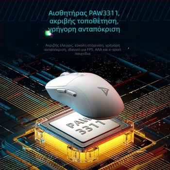 Titanium TSG809 Ασύρματο gaming ποντίκι με Bluetooth διπλής λειτουργίας (2.4G + Bluetooth), επαναφορτιζόμενο, DPI 10000, 7 κουμπιά, USB διεπαφή