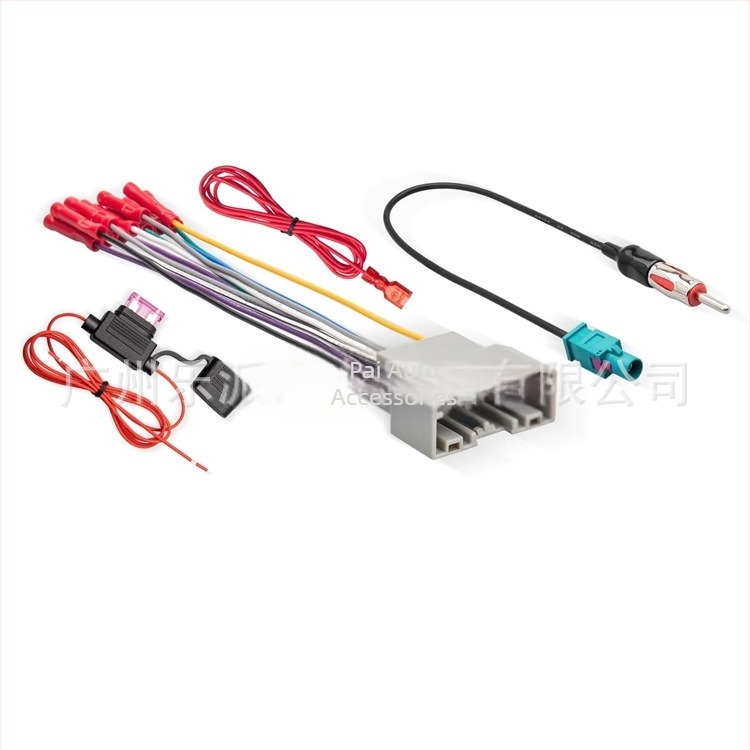 Peak GB-102B 2-DIN DVD καλώδιο συνδεσμολογίας για το πλαίσιο ήχου Jeep, ανοξείδωτο ατσάλι, 12V, 80 g