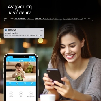 Κάμερα C8: HD ευρυγώνιος φακός, Ασύρματη Wi‑Fi, νυχτερινή όραση, εγγραφή βίντεο και φωτογραφία, Υποστήριξη κάρτας μνήμης