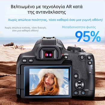 Φιλμ προστασίας οθόνης Canon R50 - Υλικό PET, Επικάλυψη AR, Υψηλή Ευκρίνεια
