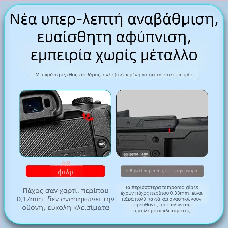 Canon EOS R50/R6 προστατευτικό οθόνης - AR αντι-ανακλαστικό PET, πολυεπίπεδη επικάλυψη, Yisi