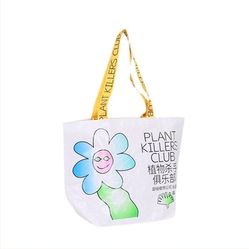 Χειροποίητη υφαντή τσάντα με εκτύπωση λογότυπου και επικάλυψη PP, παχιά πλαστική τσάντα σε σχήμα βάρκας με υφή δέρματος φιδιού για αποθήκευση και συσκευασία ρούχων, προσαρμογή πάχους