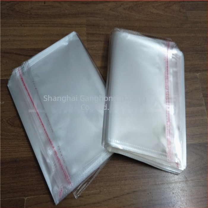 OPP διαφανής αυτοκόλλητη σακούλα συσκευασίας για ρούχα, πάχος 0,07 mm