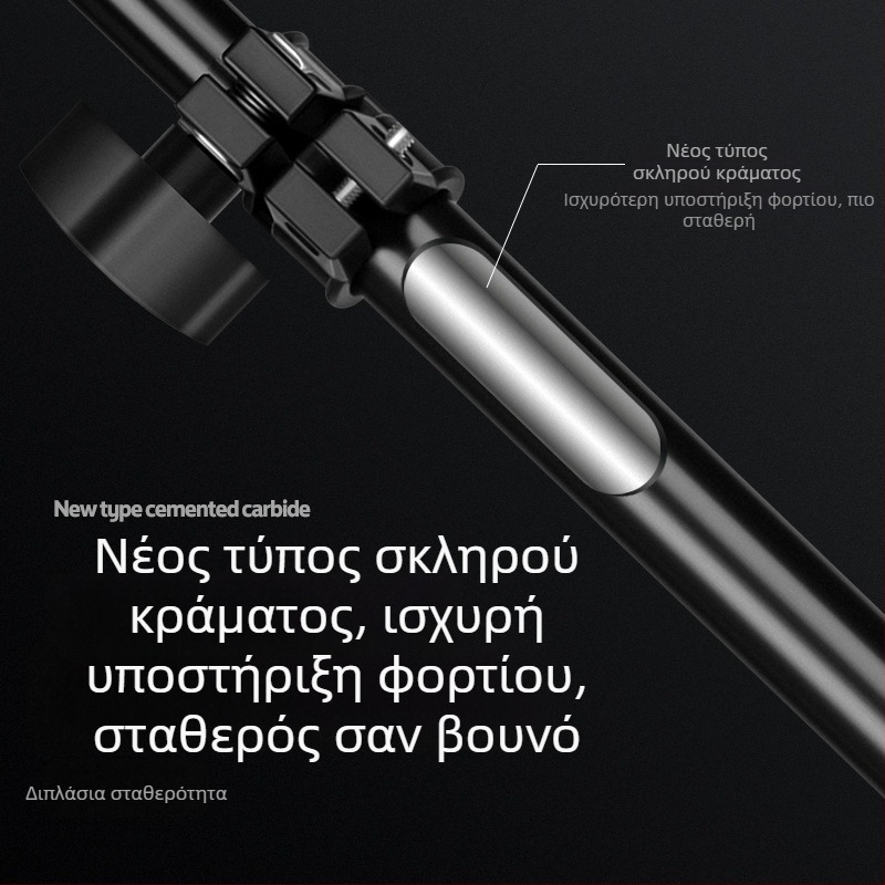 Τρίποδο για κινητό με 3-τμηματική σφαιρική κεφαλή pan-tilt, πάτωμα, γενική συμβατότητα, αντοχή φόρτωσης 2–5 kg