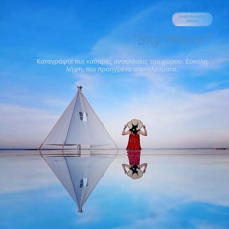 Πίνακας φόντου για φωτογράφηση με καθρέφτη, ράφι και πανί κατά της σκόνης – περιλαμβάνει θήκη αποθήκευσης