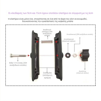 Modatong βάση με σφαίρα για στερέωση κάμερας, γενικού σκοπού, από κράμα αλουμινίου, επεκτεινόμενος σφιγκτήρας, για αθλητικές κάμερες και μοτοσικλέτες