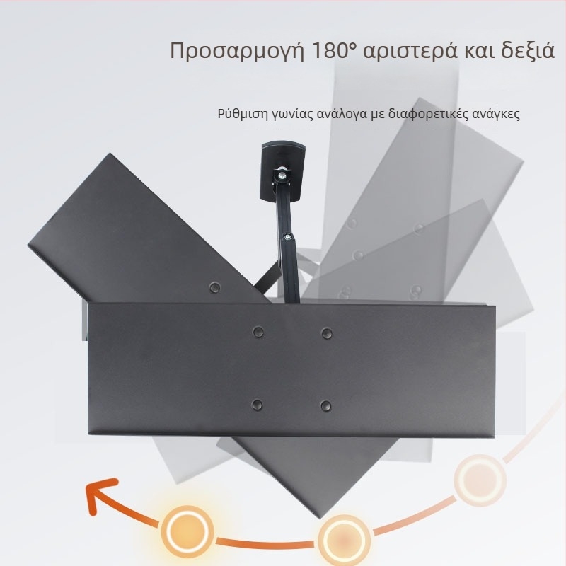 Περιστρεφόμενο ράφι τοίχου για πληκτρολόγιο και οθόνη | Αλουμινίου κράμα | Μοντέλο Hx02+ long tray | Συμβατό με Hx02 pallet | Βάρος 4000 g