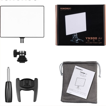 YONGNUO YN300Air Φορητό LED φως φωτογράφισης, 5600K θερμοκρασία χρώματος, 18W, ρυθμιζόμενο φως και κεφαλή λαμπτήρα E14